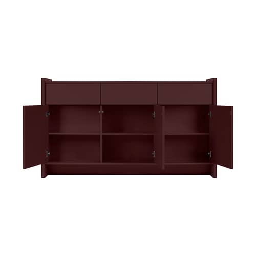 Buffet Rali bois rouge / L 160 x H 91 cm - NOO.MA - Vin de myrtille - MDF