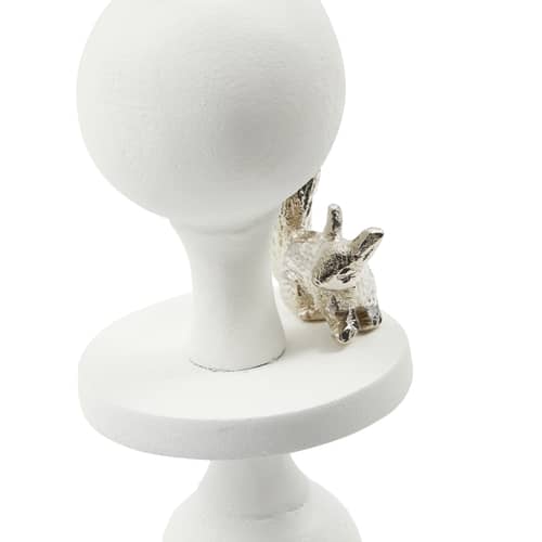 Climbing Pole XL Candle stick metal white / H 42 cm - POLSPOTTEN - White - Aluminium