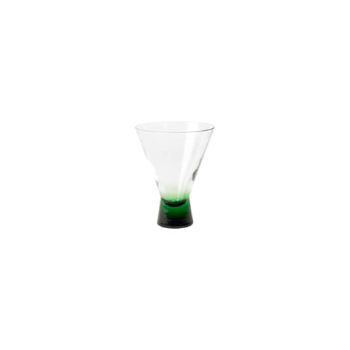 Konus Cocktail glass glass green / Ø 9.5 x H 12 cm - 20 cl - BROSTE COPENHAGEN - Green - Mouth blown glass