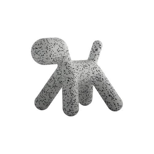 Décoration Puppy Medium plastique blanc / Dalmatien - L 56 cm / Eero Aarnio, 2003 - Magis - Blanc / Moucheté noir - Polyéthylène rotomoulé