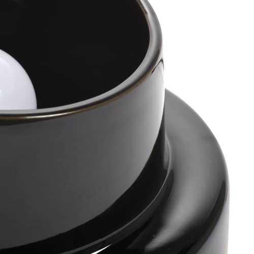 Lampada da tavolo Pillar ceramica nero - Serax - Nero - Gres smaltato