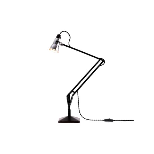 Lampe de table Original 315 métal argent / Edition Navigation - Réédition 1940 - Anglepoise - Aluminium poli & noir mat - Acier, Aluminium, Fonte