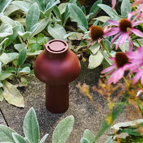 Lampe extérieur sans fil rechargeable PC Portable n°2 / Pierre Charpin - Hay - Rouge oxyde - ABS, Polypropylène