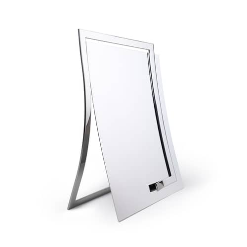Miroir à poser Qua A3 métal / L 26 x H 46.8 cm - BANG - Miroir - Acier inoxydable