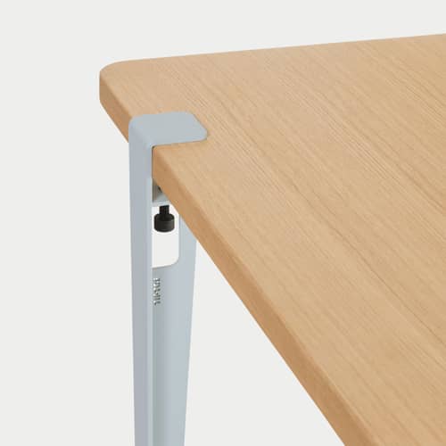 Piede  metallo blu con morsetto / H 75 cm / Per creare tavoli e scrivanie - TIPTOE - Blu pallido - Acciaio termolaccato