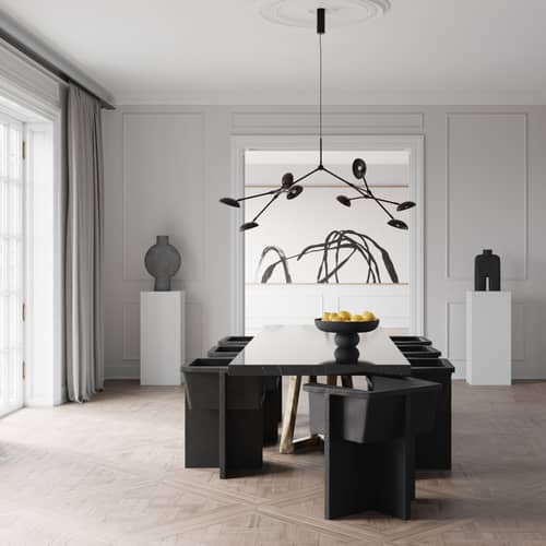 Poltroncina da pranzo Brutus corian marrone - 101 COPENHAGEN - Caffé - Calcestruzzo fibrorinforzato