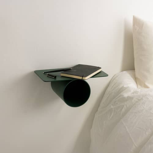 Regal Pipeline Solo metall grün / L 37 cm - raawii - Moosgrün - Aluminium