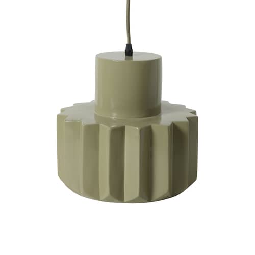 Sospensione Stellar ceramica verde / Ø 27 x H 30 cm - HK LIVING - Salvia Verde - Gres smaltato