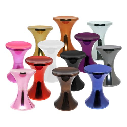 Tabouret Tam Tam Chromé plastique or / Réédition 1968 - Stamp Edition - Or chromé - ABS métallisé