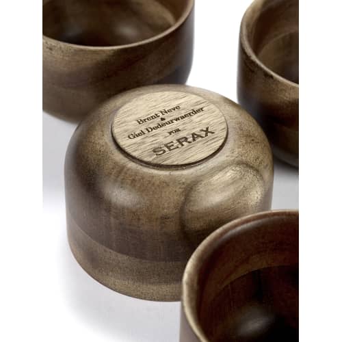 Tasse à thé Collage bois naturel / Acacia - Serax - Bois foncé - Acacia massif