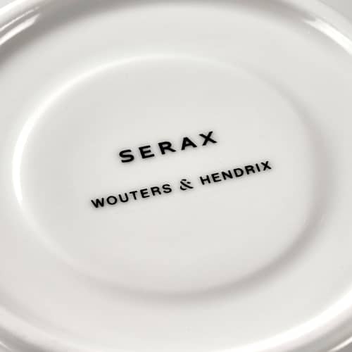 Set de 2 tasses avec soucoupes Perle Fine - Serax - Blanc - Porcelaine émaillée