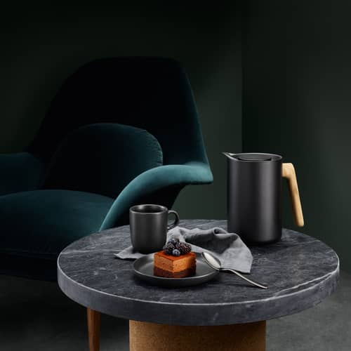 Tasse Nordic kitchen céramique noir / Grès - 30 cl - Eva Trio - Noir mat - Grès