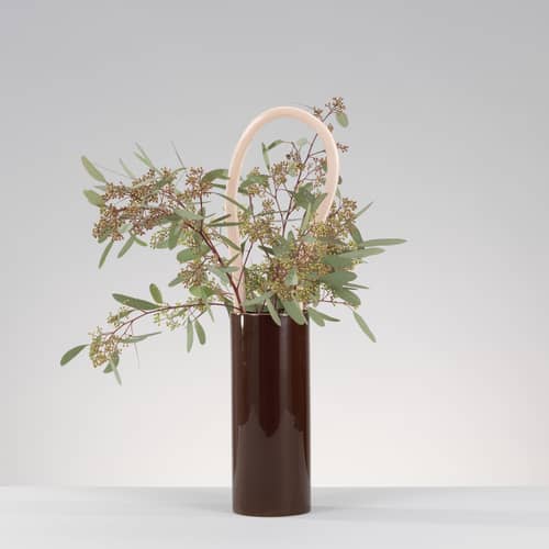 Vase Découpage - Boucle keramik bunt / Bouroullec, 2020 - Vitra - Schlinge - emailliertes Porzellan, Ton