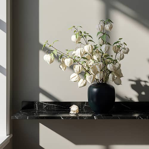 Vase Sunao Mini céramique vert / Ø 25 x H 25 cm - 101 COPENHAGEN - Vert foncé - Céramique émaillée