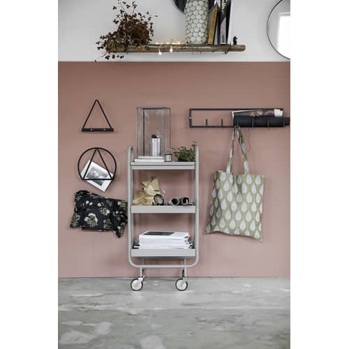 Vaso Dot ceramica bianco / Ceramica - Ø 15 x H 30 cm - House Doctor - Bianco - Ceramica smaltata