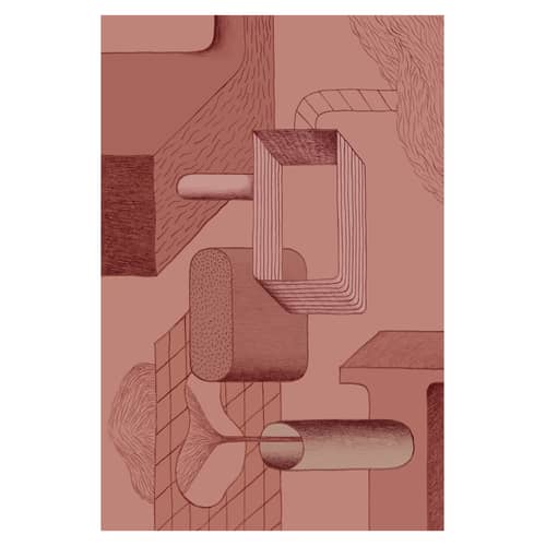 Tapis Station  rose / 200 x 300 cm - Edition limitée 20 ans MID - Made in design Editions - Station - Polyamide