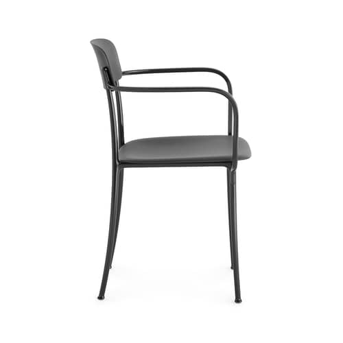 Armlehnstuhl Savoia plastikmaterial grau - Kartell - Anthrazit - bemaltes Aluminium, Technoplymer