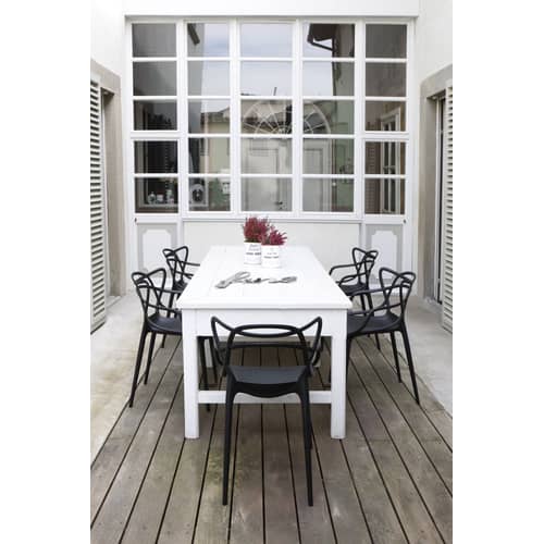 Sedia impilabile Masters materiale plastico nero Philippe Starck, 2010  Kartell