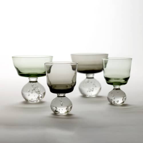 Coupe à champagne Eternal Snow M / Set de 6 - Ø 9,2 x H 10 cm - Serax - Vert - Verre soufflé