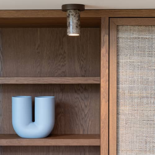 Deckenleuchte Tivoli marmor braun - It\'s about Romi - Braun - Eisen, Marmor