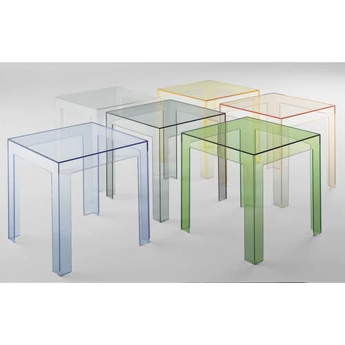End table Jolly Kartell / Paolo Rizzatto, 2002 - Grey - Plastic