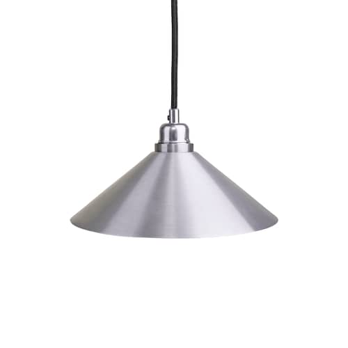 Cone Small Pendant metal silver / Ø 25 x H 7.7 cm - Frama  - Aluminium - Solid Aluminium