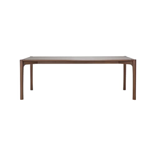 rechteckiger Tisch PI holz natur / 220 x 95 cm - Teakholz massiv / 8 Personen - Ethnicraft - 220 x 95 cm / Teakholz braun - Festes Teakholz gebeizt