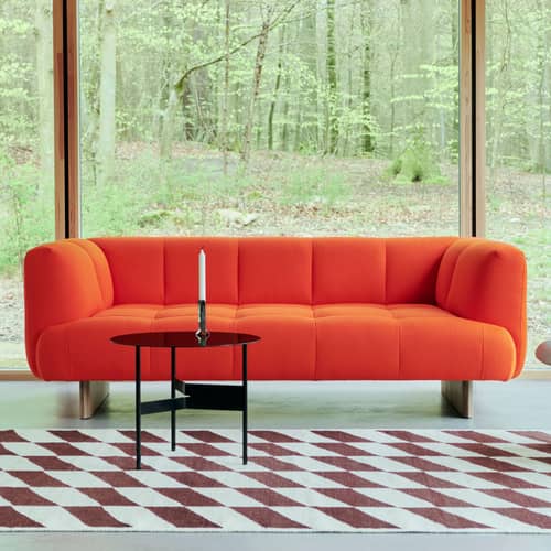 Table basse Shim métal noir / Ø 54 x H 44 cm - Hay - Noir - Acier thermolaqué