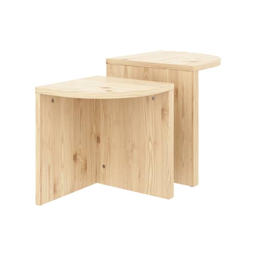 Set de 2 tables gigognes Combine - KARUP DESIGN - Pin clair - Pin massif certifié FSC
