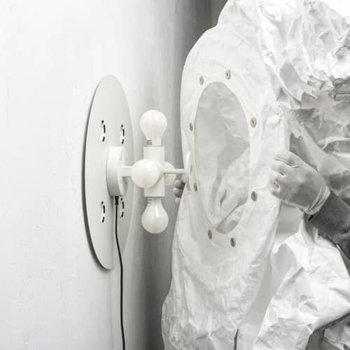 Zubehör  plastikmaterial schwarz / Netzkabel für Maap Wandleuchten, L 400 cm - Flos - Schwarz - Plastik
