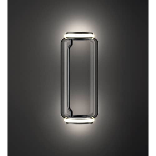 Suspension Noctambule Cône n°1 verre transparent / LED - Ø 36 x H 82 cm / Seconde vie - Flos - H 82 cm / Transparent - Acier, Fonte d\'aluminium, Verre soufflé