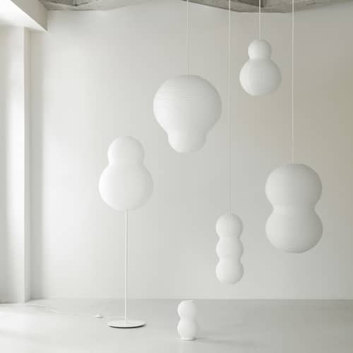 Abat-jour Puff Twist / Papier de riz - Ø 50 x H 90 cm - Normann Copenhagen - Twist (abat-jour) - Papier de riz