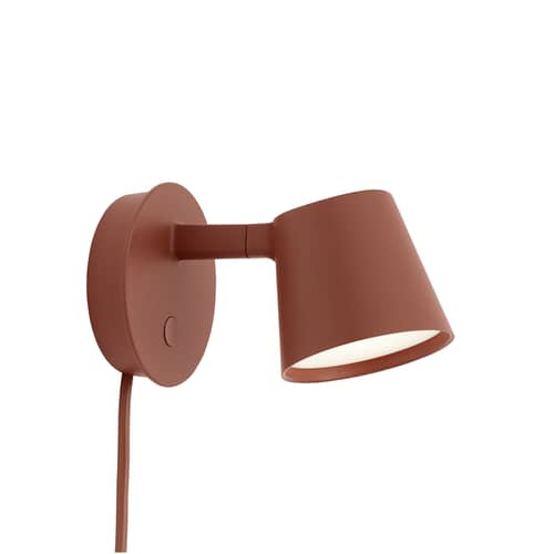 Applique avec prise Tip LED métal marron / Orientable - Variateur / Seconde vie - Muuto - Marron cuivré - Aluminium