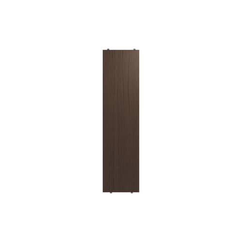 Lot de 3 étagères - L 78 x P 20 cm - String Furniture - Chêne foncé - Aggloméré plaqué chêne