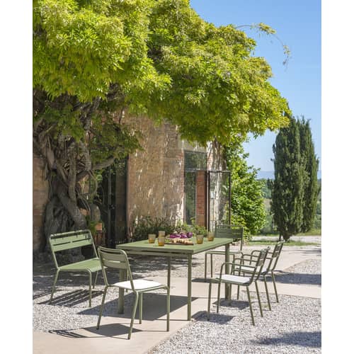 Fauteuil empilable Star / Aluminium - Emu - Sable - Aluminium