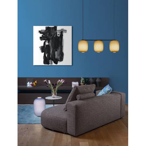 Lampe de table Arya Large verre multicolore / H 50 cm - Verre / Modèle d\'expo - Cappellini - Bleu - Verre soufflé bouche