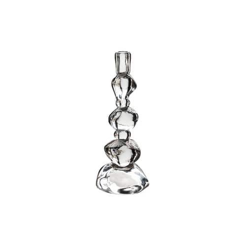 Portacandela  vetro trasparente Grande di Nienke Sikkem / H 32,5 cm - HK LIVING - Trasparente - Vetro