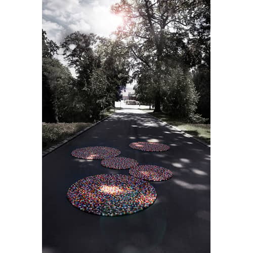 Tapis Pinocchio  multicolore Ø 140 cm - Hay - Multicolore - Laine