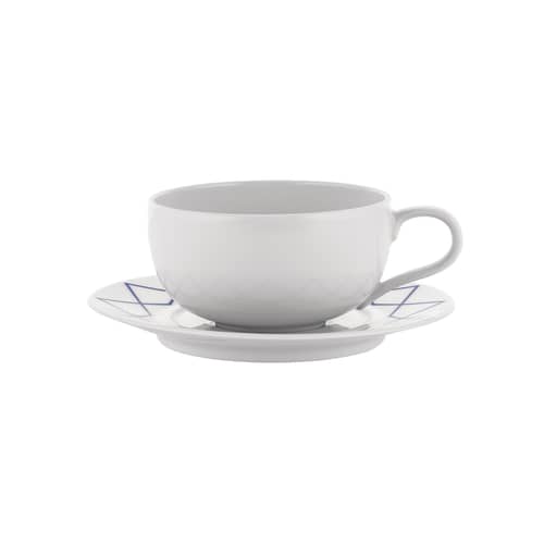 Tasse à thé La Bella Tavola céramique blanc / 20 cl - Ettore Sottsass - Alessi - Blanc uni - Porcelaine fine