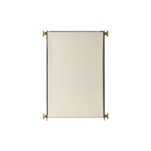 Applique Boxie Petit / H 25 cm - Métal & tissu - Maison Sarah Lavoine - Inox brossé - Acier inoxydable brossé, Laiton