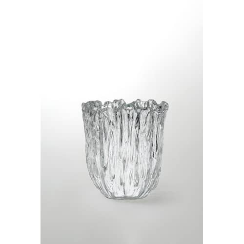 Couchtisch Fountain glas transparent / Glas - Ø 38 cm x H 42 cm - Glas Italia - Ø 38 cm x H 42 cm / transparent - Murano Glas