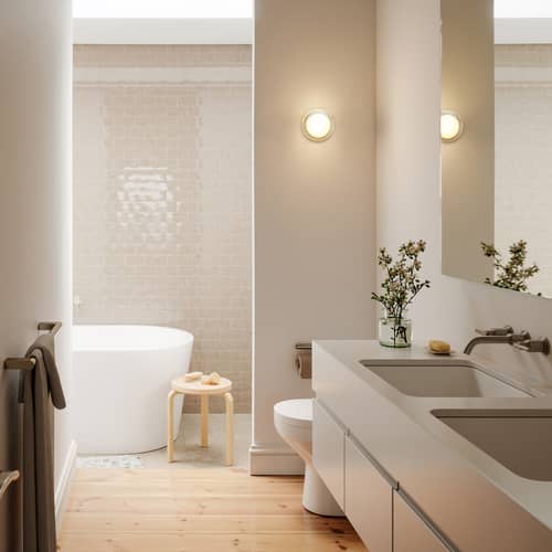 Outdoor-Wandleuchte Firth glas transparent / Bad-Wandlampe - TALA - Transparent - mundgeblasenes Glas