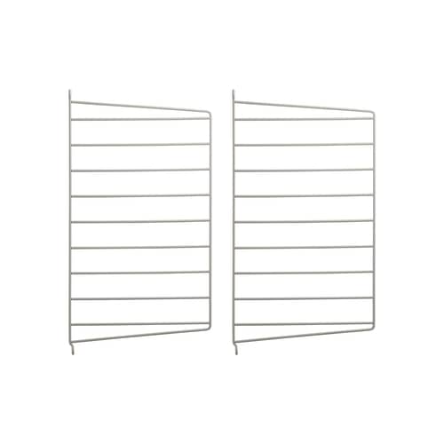 Montant mural / Lot de 2 - H 50 x P 30 cm - String Furniture - Beige - Acier laqué