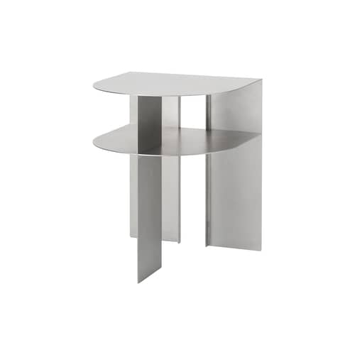 Table d\'appoint Rand métal / 40 x 40 x H 48,4 cm - NEW WORKS - Acier - Acier