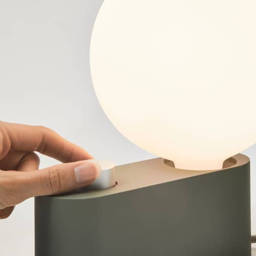Alumina Table lamp metal green / Wall light - TALA - Sage green - China, Thermolacquered aluminium