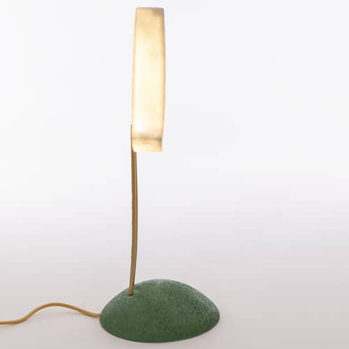 My Secret Place Table lamp plastic material green white gold / H 51 cm - Seletti - White, gold & green - Resin