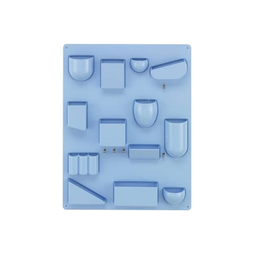 Uten.Silo II RE Wall storage plastic material blue / Recycled - Dorothee Becker (1970) - 52 x 68 cm - Vitra - Horizon blue - Recycled ABS
