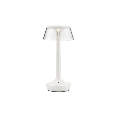 Bon Jour Unplugged Wireless rechargeable lamp plastic material white / LED - Sensitive Dimmer - Flos - White Almost - ABS, PMMA