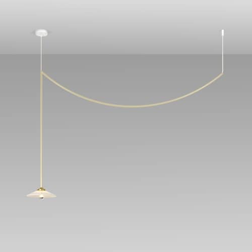 Plafoniera Celing Lamp n°4 metallo beige / H 95 x L 149,5 cm - valerie objects - Avorio - Acciaio, Vetro
