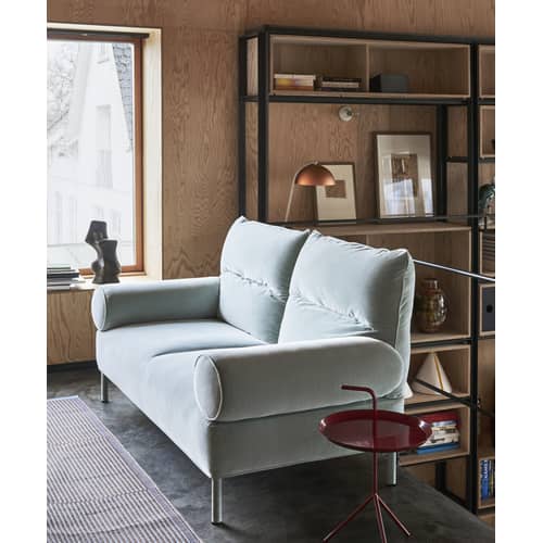 Don\'t leave Me Coffee table metal red / Ø 38 x H 58 cm - Hay - Bright Cherry Red - Lacquered steel